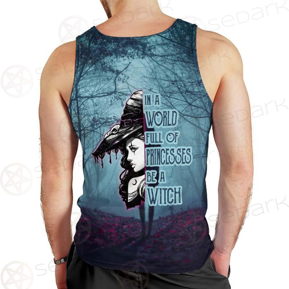 Gothic Dark Forest Be A Witch SED-0405 Men Tank-tops
