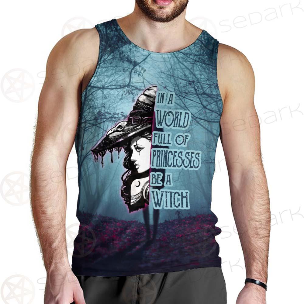 Gothic Dark Forest Be A Witch SED-0405 Men Tank-tops