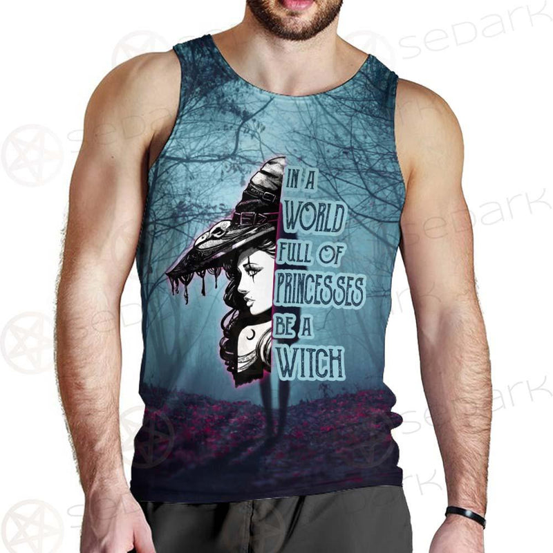 Gothic Dark Forest Be A Witch SED-0405 Men Tank-tops