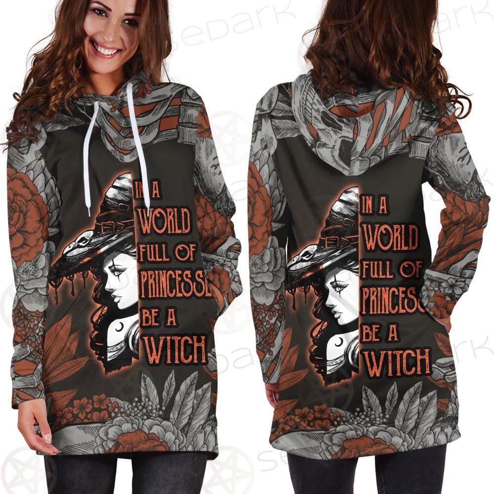 Gothic Skull Be A Witch SED-0406 Hoodie Dress