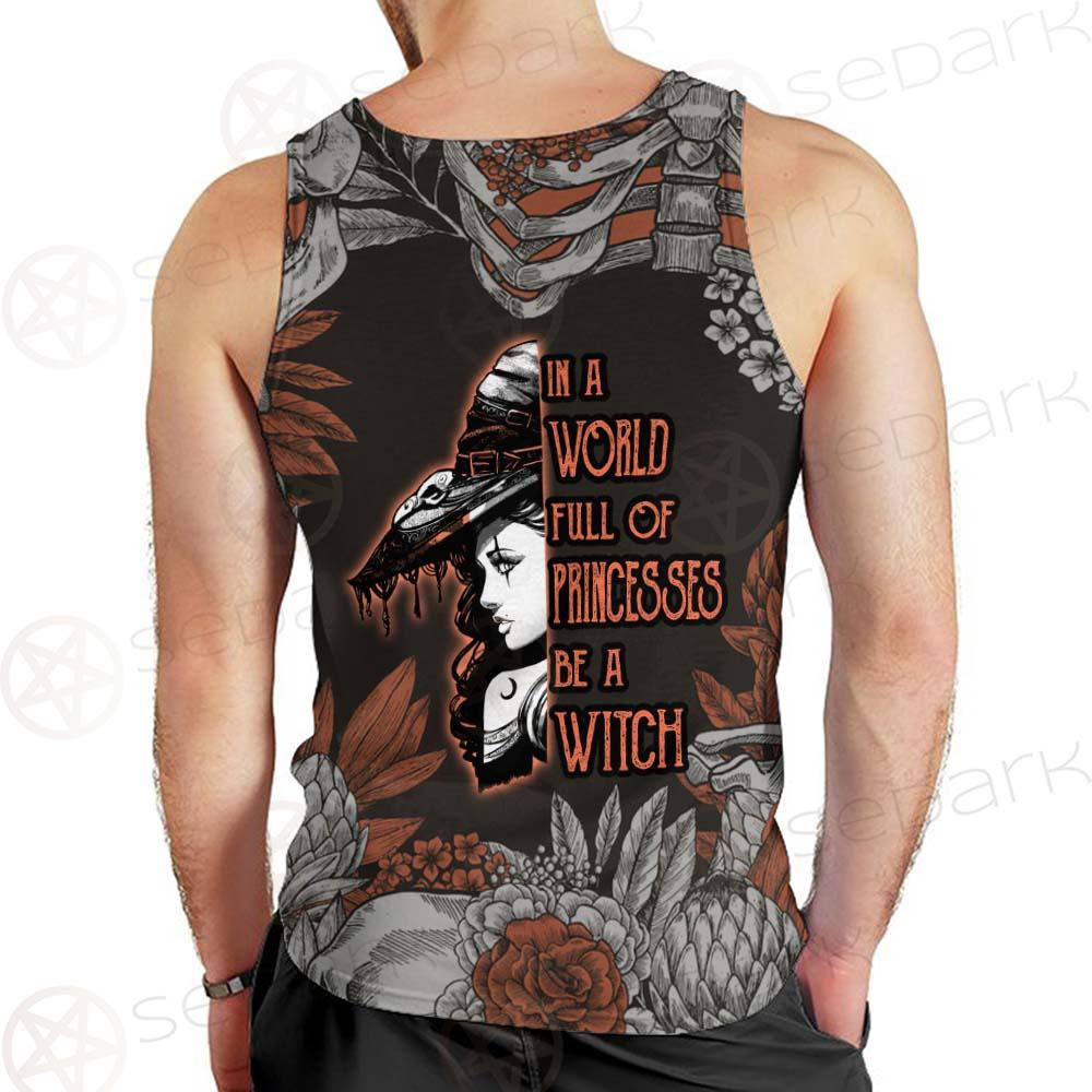 Gothic Skull Be A Witch SED-0406 Men Tank-tops