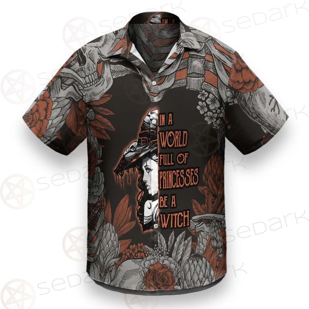 Gothic Skull Be A Witch SED-0406 Shirt Allover