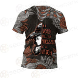 Gothic Skull Be A Witch SED-0406 Unisex T-shirt