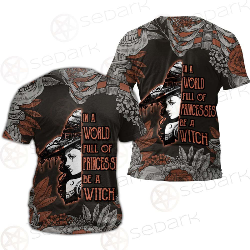 Gothic Skull Be A Witch SED-0406 Unisex T-shirt