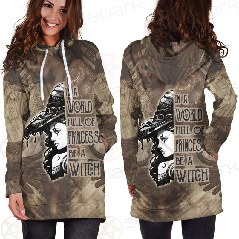 Gothic Yellow Be A Witch SED-0407 Hoodie Dress