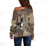 Gothic Yellow Be A Witch SED-0407 Off Shoulder Sweaters