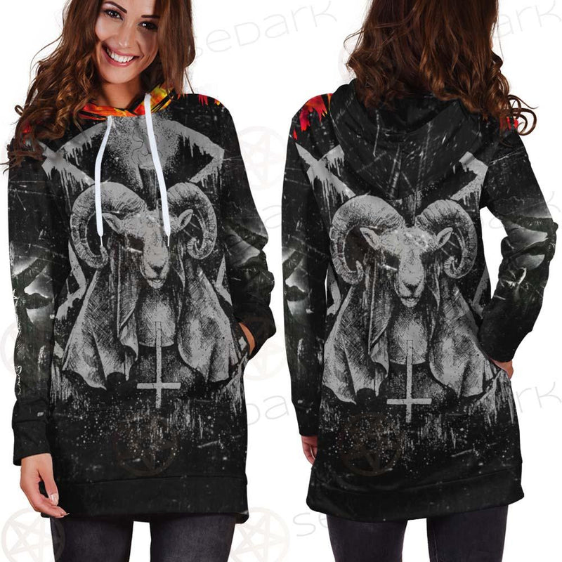 Hail Satan SED-0437 Hoodie Dress