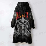 Hail Satan SED-0437 Oversized Sherpa Blanket Hoodie