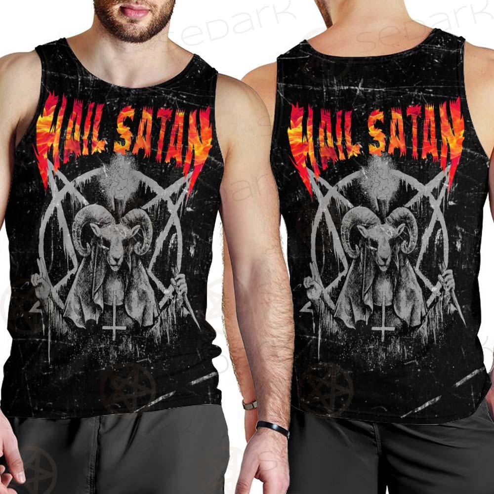 Hail Satan SED-0437 Men Tank-tops