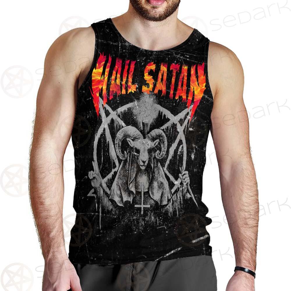 Hail Satan SED-0437 Men Tank-tops