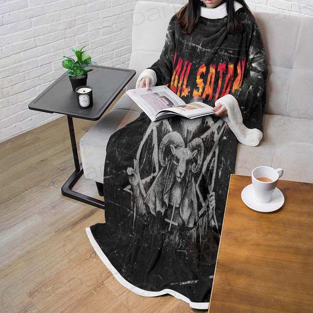 Hail Satan SED-0437 Sleeved Blanket