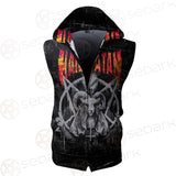 Hail Satan SED-0437 Zip Sleeveless Hoodie
