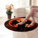 Satanic Moon Cat SED-0442 Round Carpet