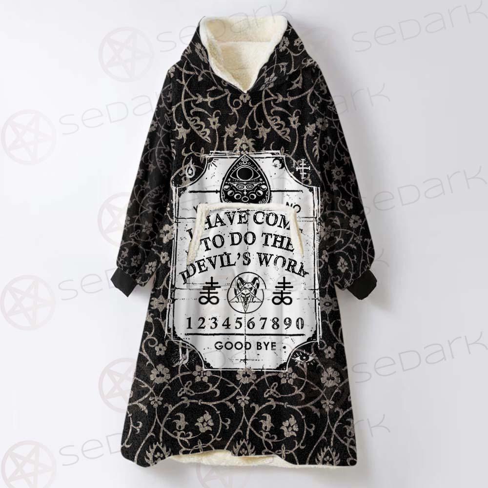 Devil'S Work SED-0448 Oversized Sherpa Blanket Hoodie