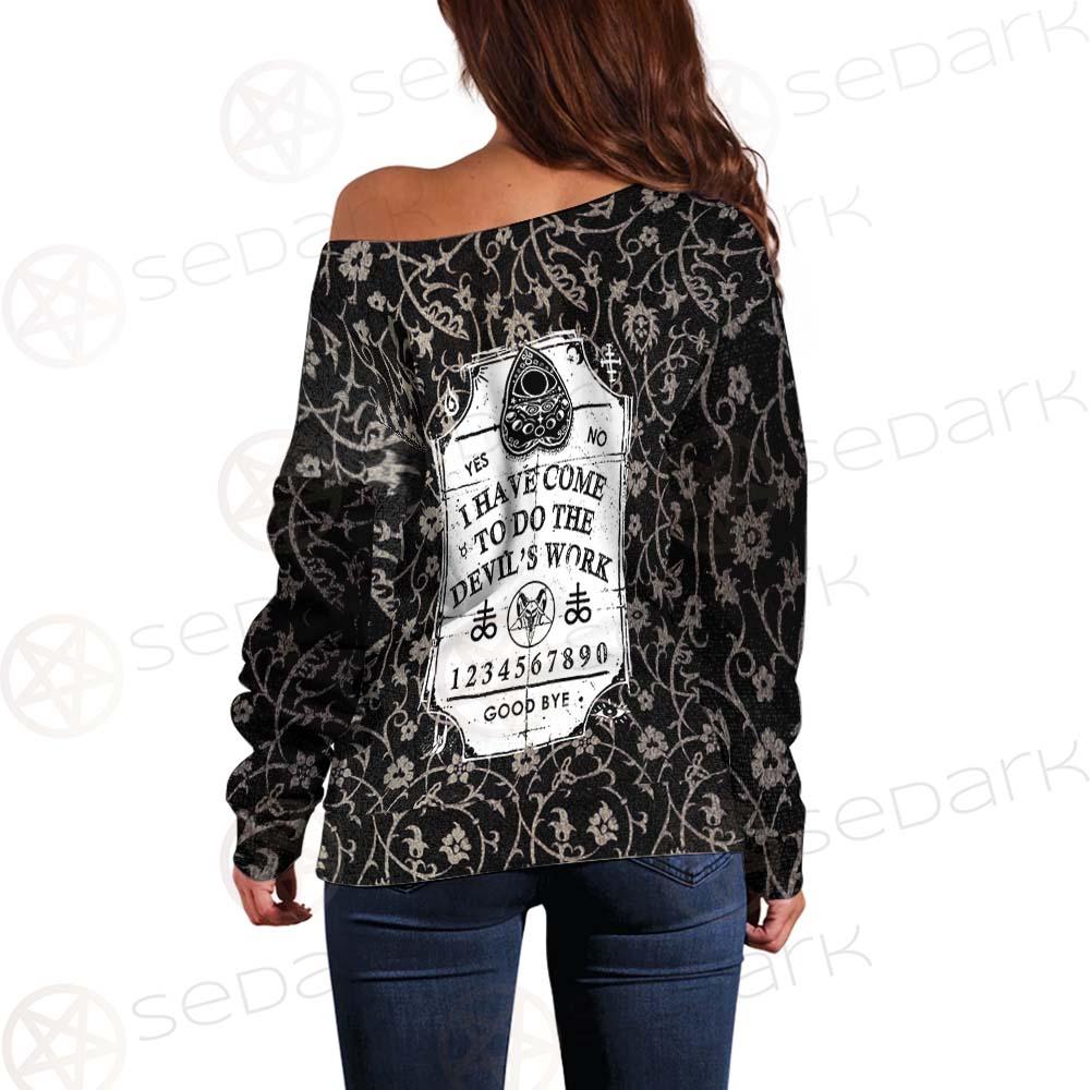 Devil'S Work SED-0448 Off Shoulder Sweaters