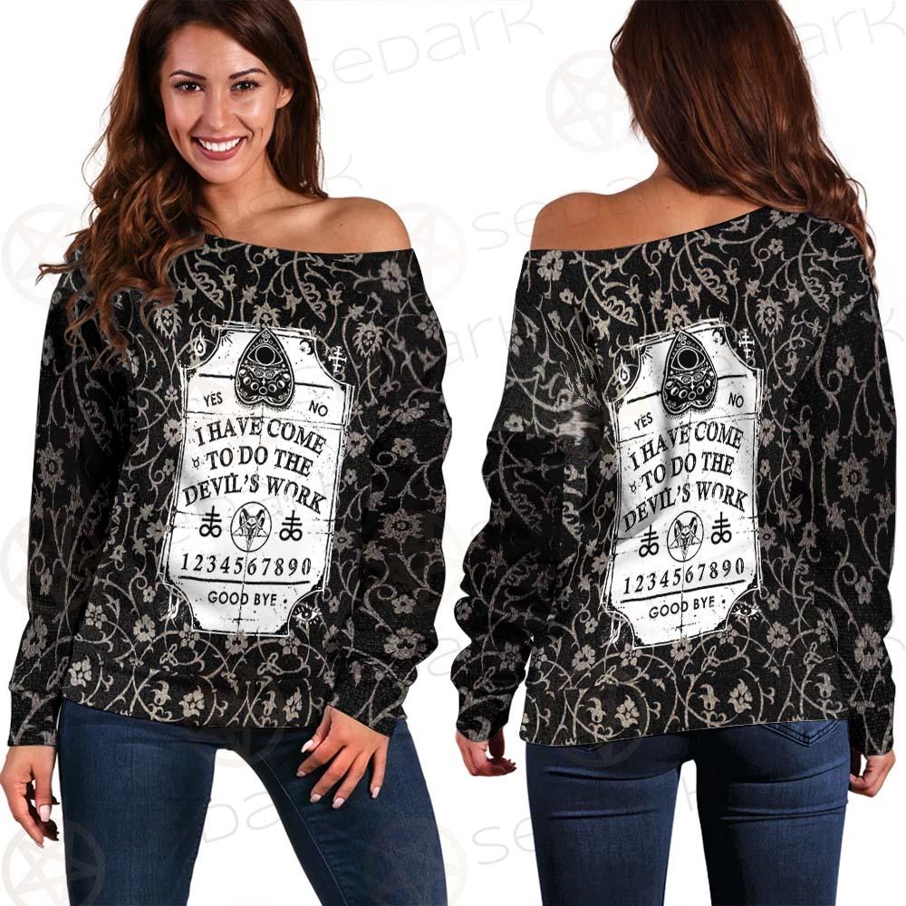 Devil'S Work SED-0448 Off Shoulder Sweaters