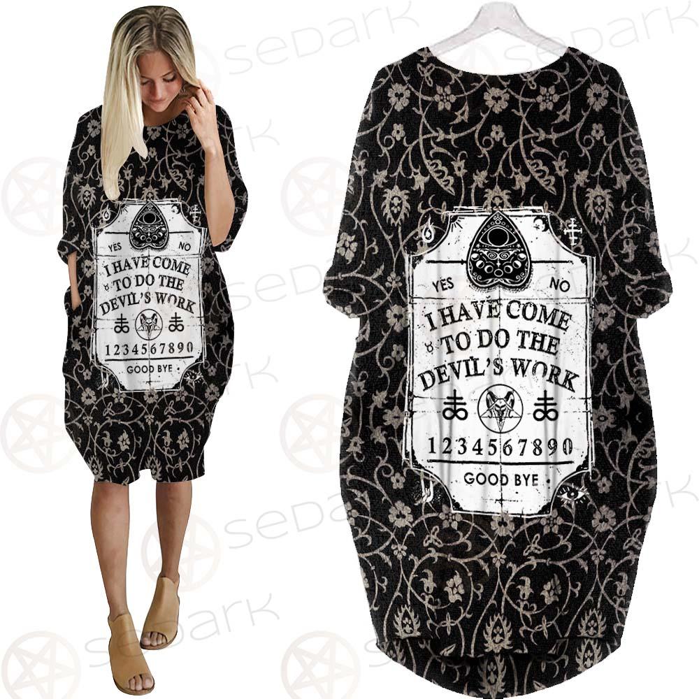Devil'S Work SED-0448 Batwing Pocket Dress