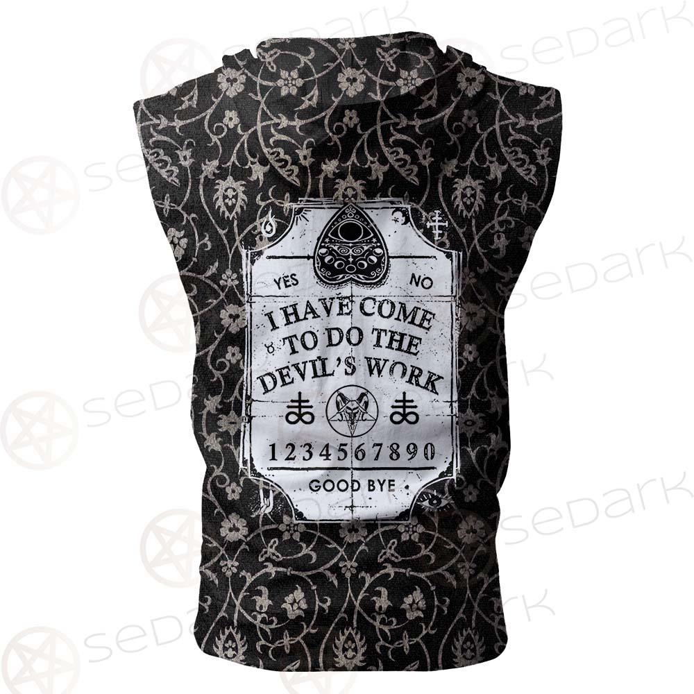 Devil'S Work SED-0448 Zip Sleeveless Hoodie