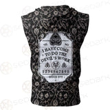 Devil'S Work SED-0448 Zip Sleeveless Hoodie