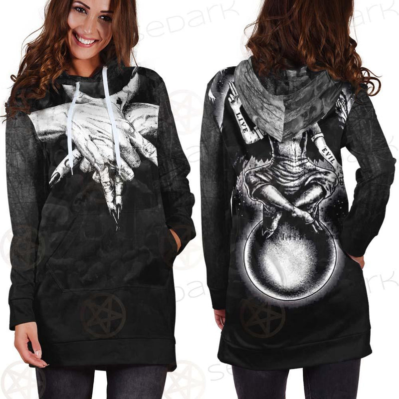 Pentagram Skull Forest SED-0449 Hoodie Dress