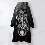 Pentagram Skull Forest SED-0449 Oversized Sherpa Blanket Hoodie