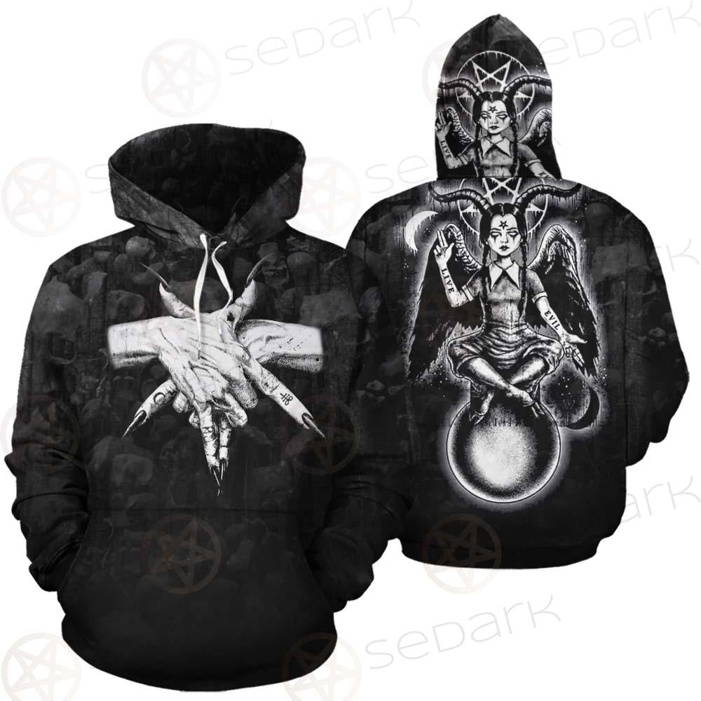 Pentagram Skull Forest SED-0449 Hoodie & Zip Hoodie