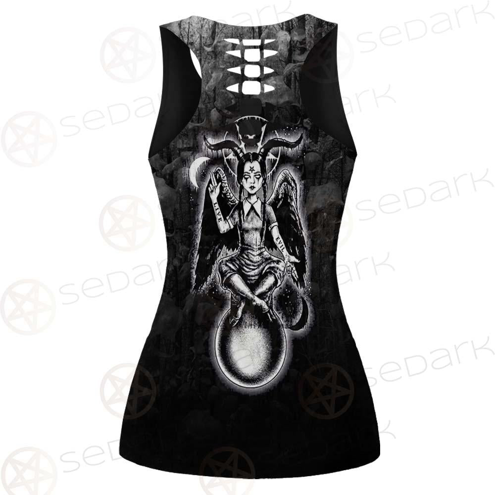 Pentagram Skull Forest SED-0449 Women Tank Top