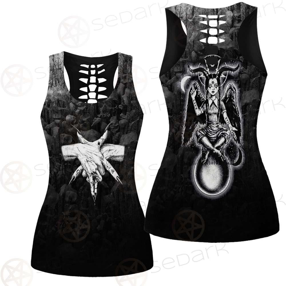 Pentagram Skull Forest SED-0449 Women Tank Top