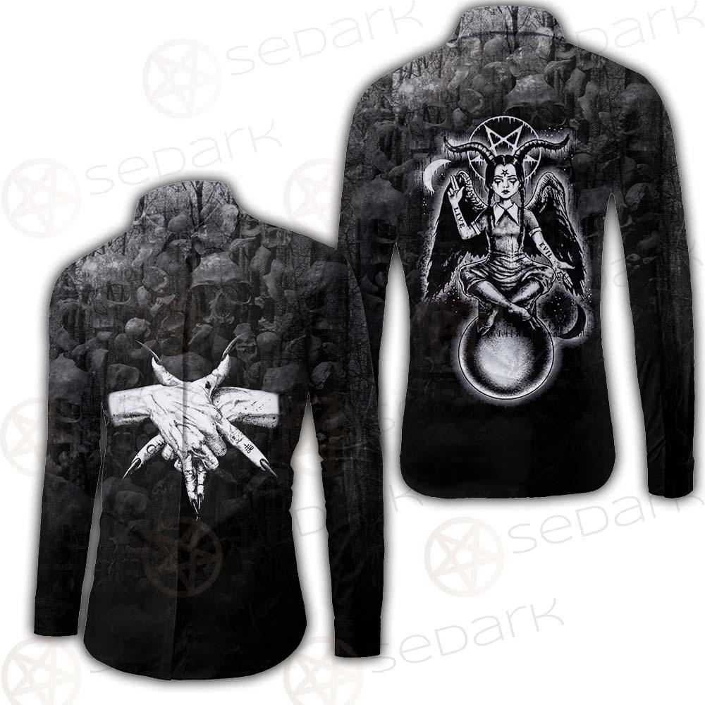 Pentagram Skull Forest SED-0449 Shirt Allover