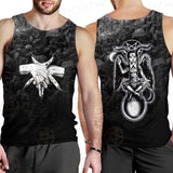 Pentagram Skull Forest SED-0449 Men Tank-tops