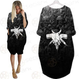 Pentagram Skull Forest SED-0449 Batwing Pocket Dress