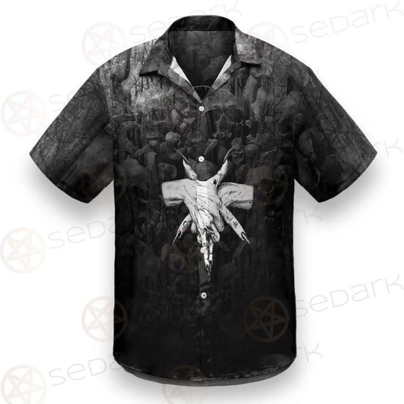 Pentagram Skull Forest SED-0449 Shirt Allover
