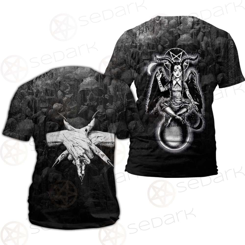 Pentagram Skull Forest SED-0449 Unisex T-shirt