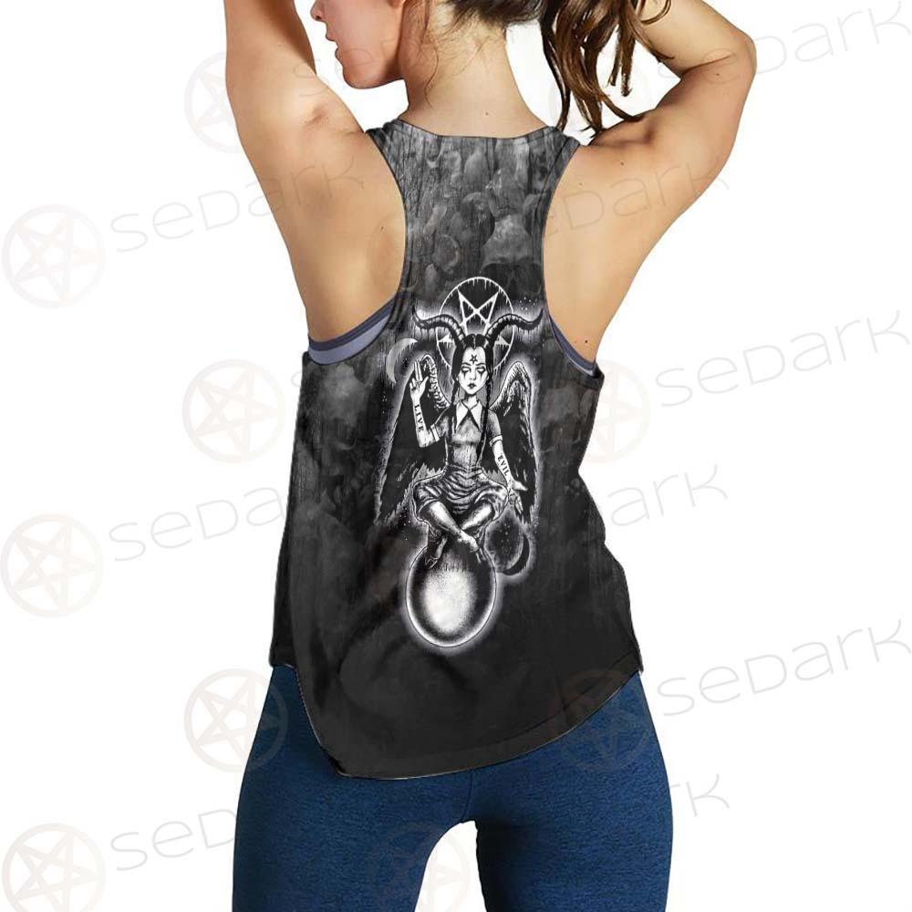 Pentagram Skull Forest SED-0449 Women Tank Top