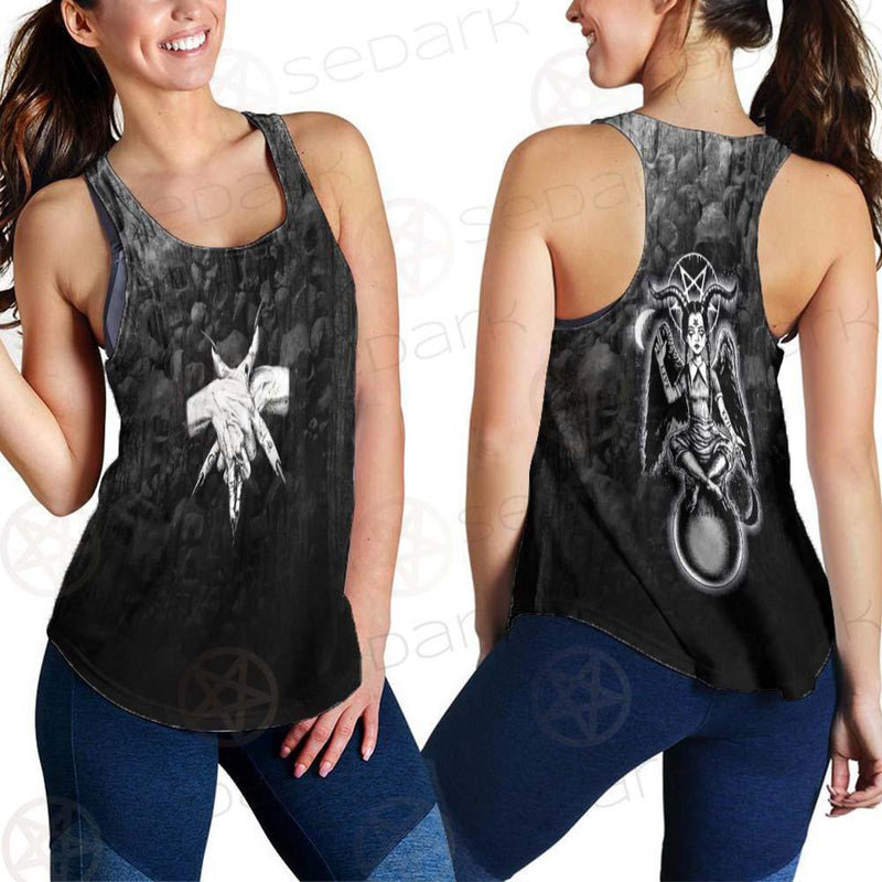 Pentagram Skull Forest SED-0449 Women Tank Top