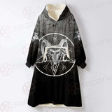 Pentagram Head SED-0450 Oversized Sherpa Blanket Hoodie