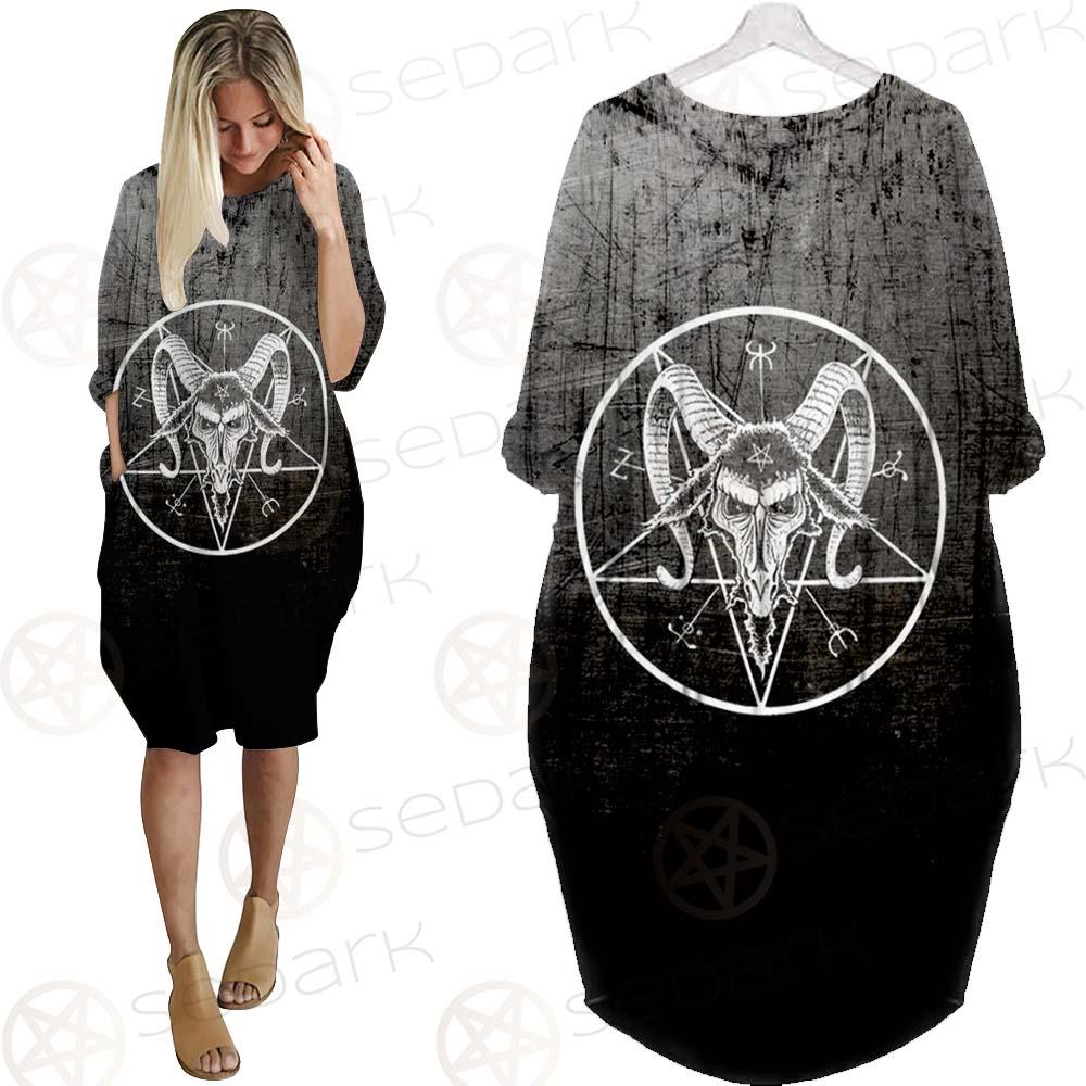 Pentagram Head SED-0450 Batwing Pocket Dress