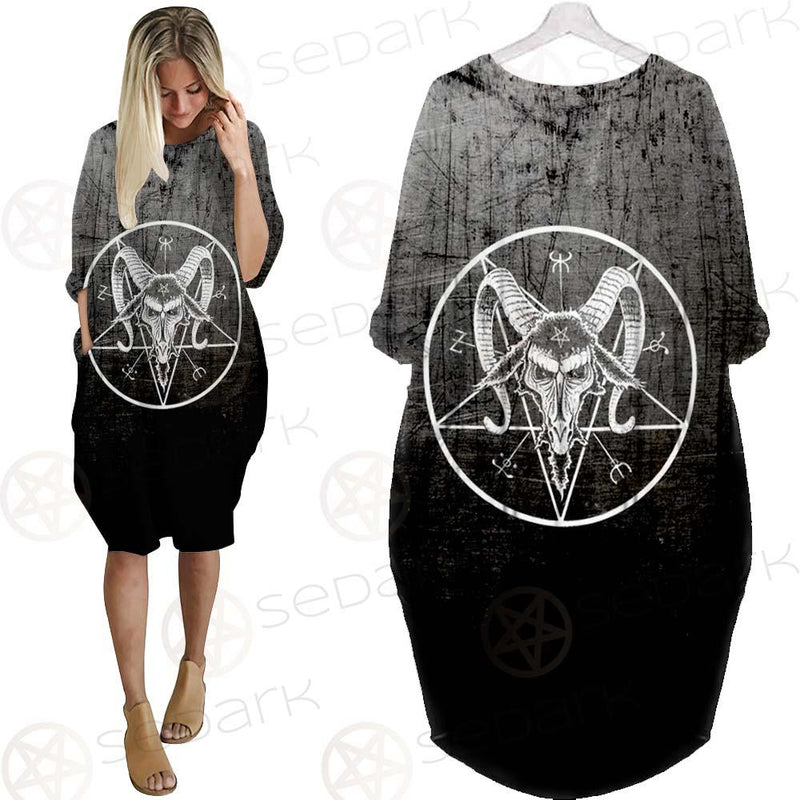 Pentagram Head SED-0450 Batwing Pocket Dress