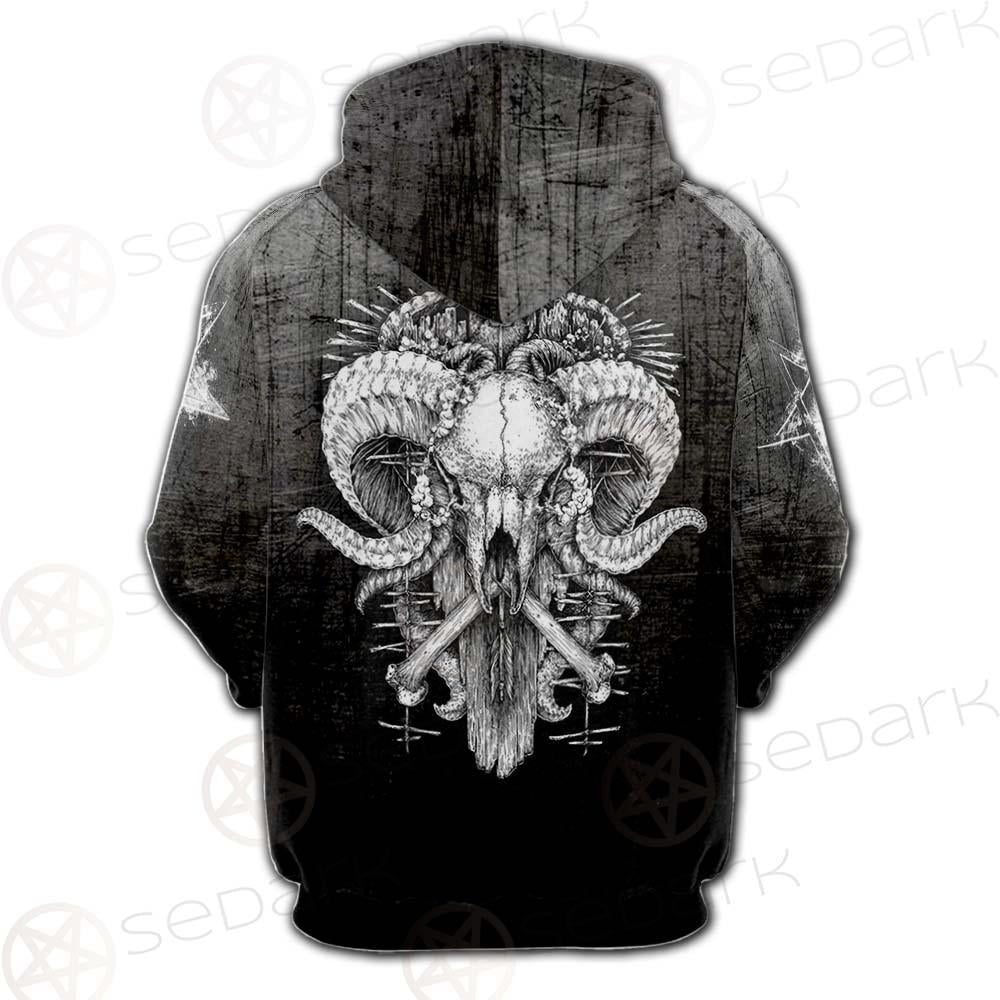 Pentagram Head SED-0450 Hoodie & Zip Hoodie Raglan
