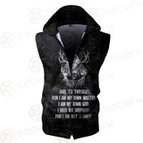 Hail Satan SED-0452 Zip Sleeveless Hoodie