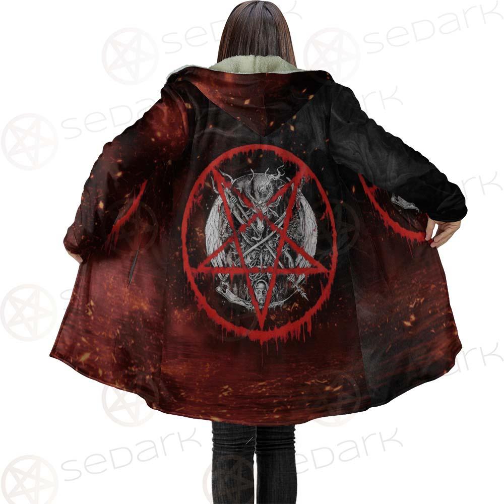 Red Baphomet SED-0453 Cloak