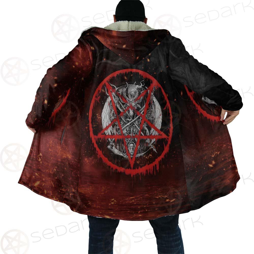 Red Baphomet SED-0453 Cloak