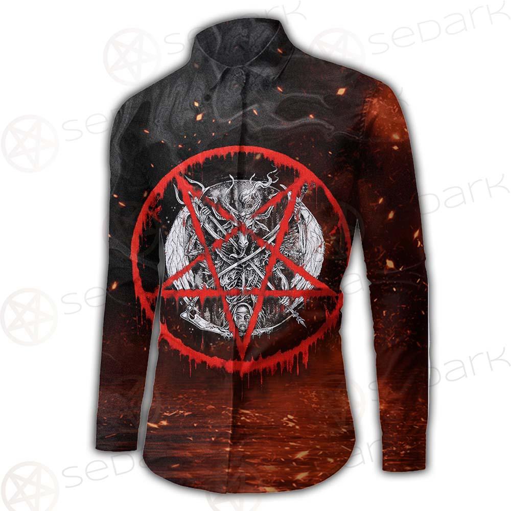 Red Baphomet SED-0453 Shirt Allover