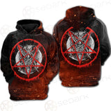 Red Baphomet SED-0453 Hoodie & Zip Hoodie Raglan