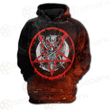 Red Baphomet SED-0453 Hoodie & Zip Hoodie Raglan