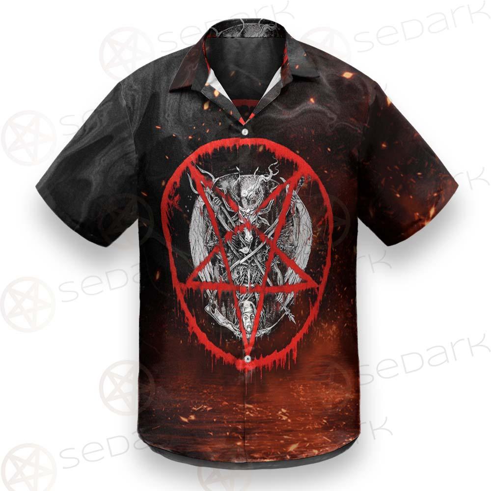 Red Baphomet SED-0453 Shirt Allover