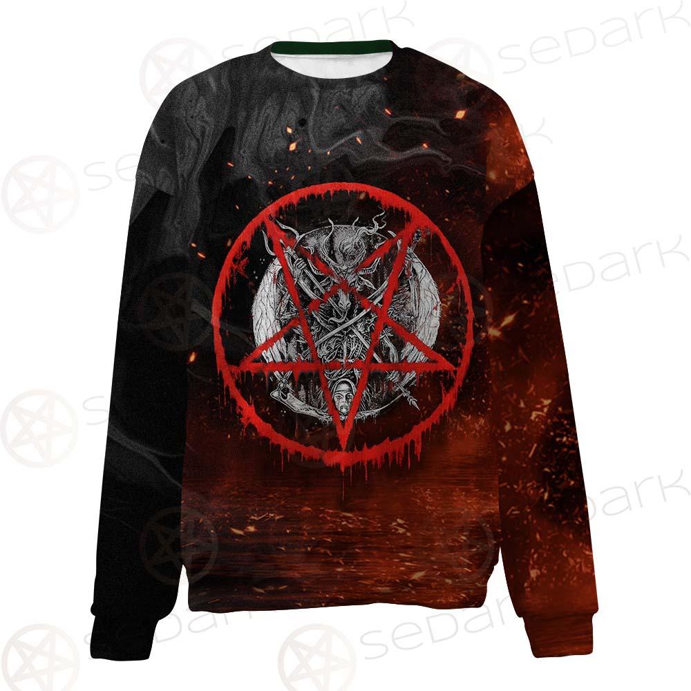 Red Baphomet SED-0453 Unisex Sweatshirt