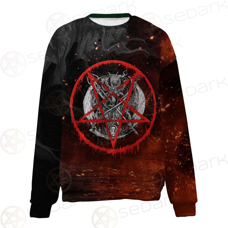 Red Baphomet SED-0453 Unisex Sweatshirt