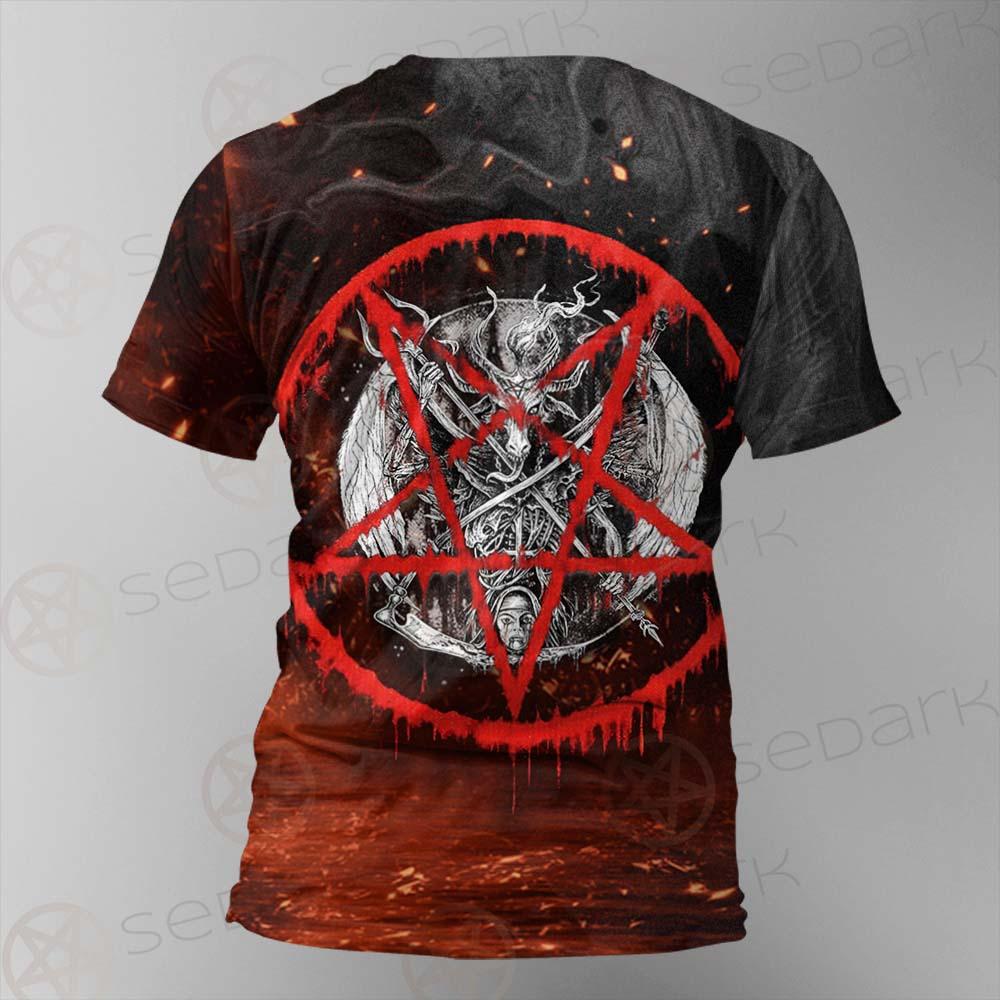 Red Baphomet SED-0453 Unisex T-shirt