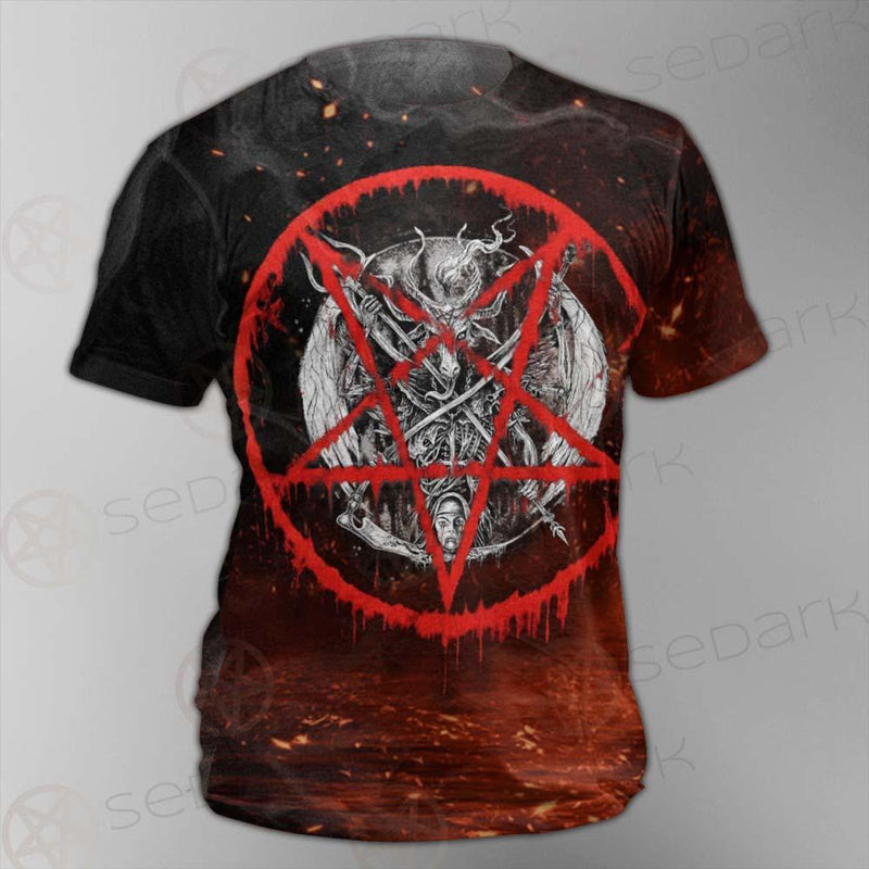 Red Baphomet SED-0453 Unisex T-shirt